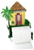 Bathroom Decor - Toilet Paper Holder - Painted Metal Caribbean House 